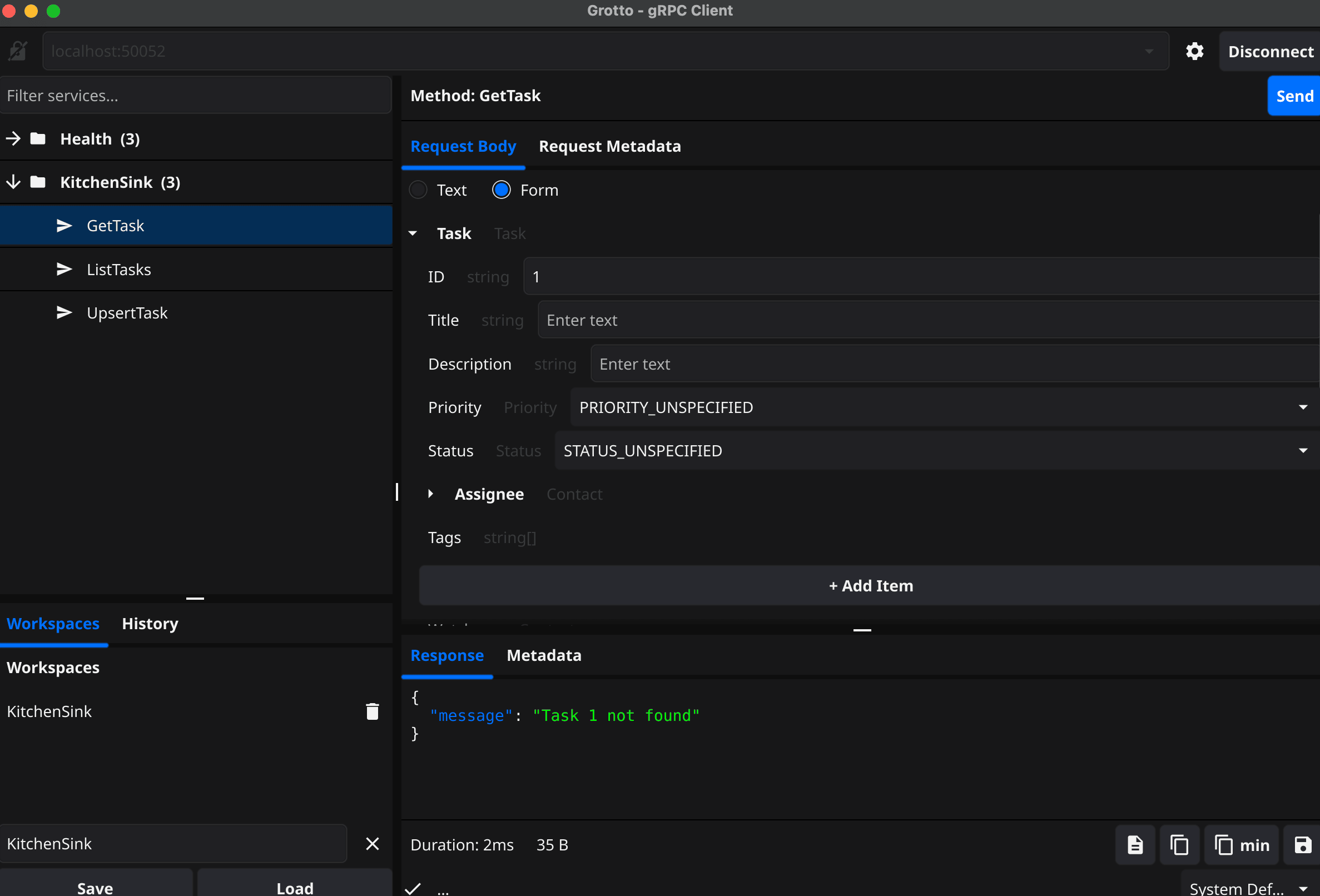 grotto terminal demo